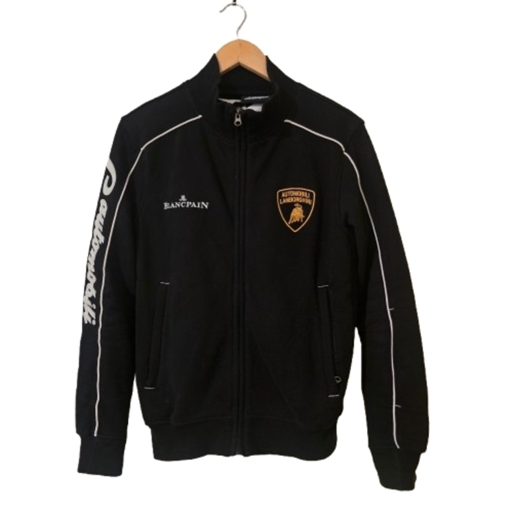 Automobili Lamborghini Super Trofeo Racing Men's Track Jacket Sm Black Full Zip